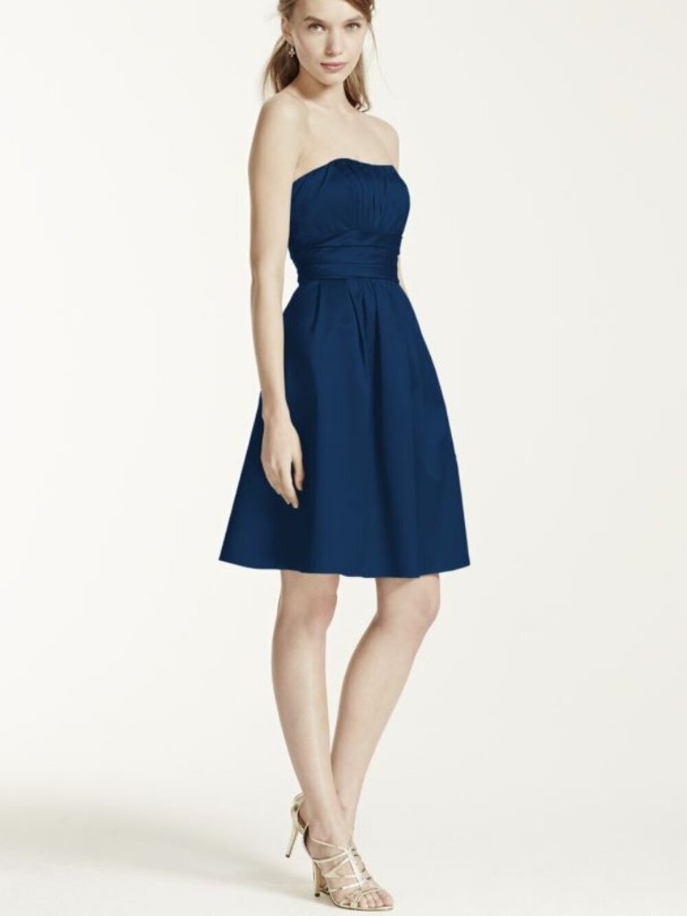 David's Bridal Plus Size Bridesmaids Dress Prom Cocktail Formal 83312 22/24 READ
